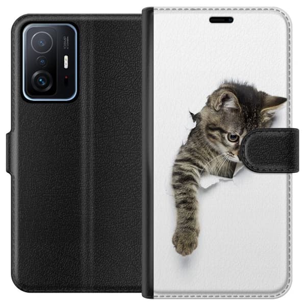 Kompatibelt Plånboksfodral till Xiaomi 11T Katt