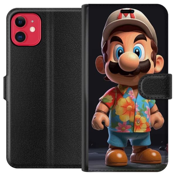 Kompatibelt Plånboksfodral till Apple iPhone 11 Super Mario