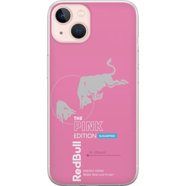 Kompatibelt Mobildeksel til Apple iPhone 13 Moderne rosa energidrikksdesign