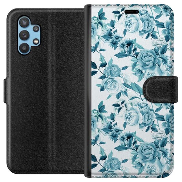 Kompatibelt Plånboksfodral till Samsung Galaxy A32 5G Blommor
