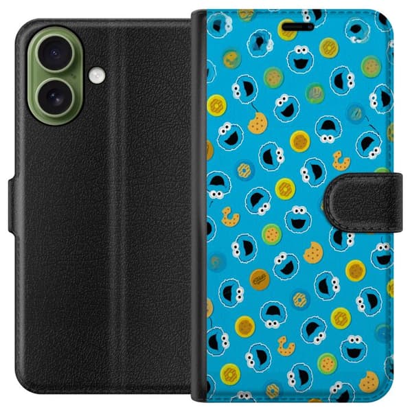 Kompatibel Tegnebogsetui til Apple iPhone 17 Mönster med kakmonster