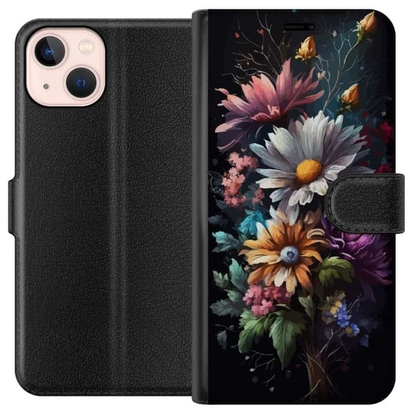 Kompatibelt Plånboksfodral till Apple iPhone 13 mini Blommor