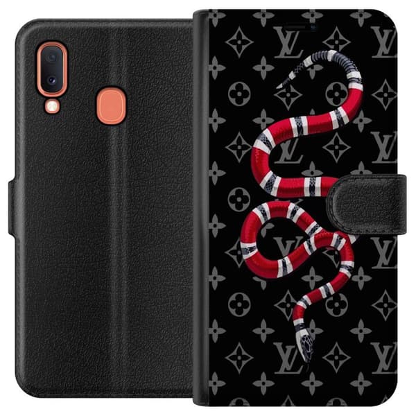 Kompatibelt Plånboksfodral till Samsung Galaxy A20e Snake