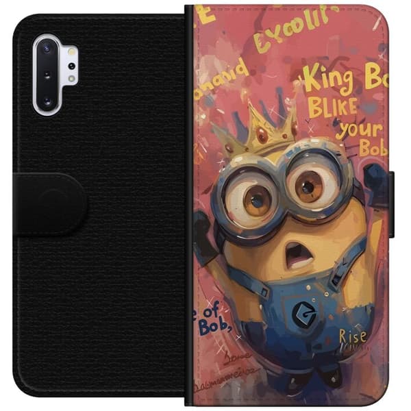 Kompatibelt Plånboksfodral till Samsung Galaxy Note10+ Minion Med Krona