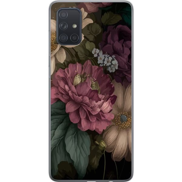 Kompatibelt Mobildeksel til Samsung Galaxy A71 Blomster