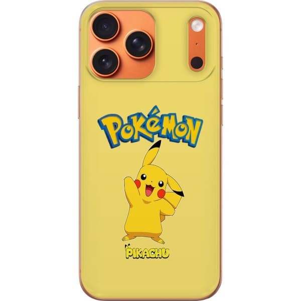 Kompatibelt Mobildeksel til Apple iPhone 17 Pro Max Stilig Pokémonmotiv med Pikachu