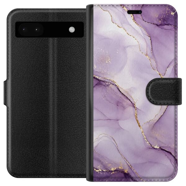 Yhteensopiva Lompakkokotelo Google Pixel 6a Lilan ylellisyys
