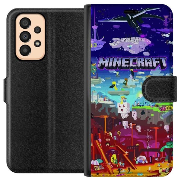 Kompatibel Tegnebogsetui til Samsung Galaxy A33 5G Minecraft