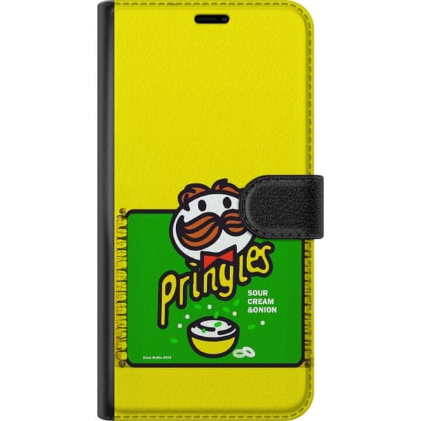 Kompatibel Tegnebogsetui til Apple iPhone 14 Farverigt snackmotiv med ikonisk design
