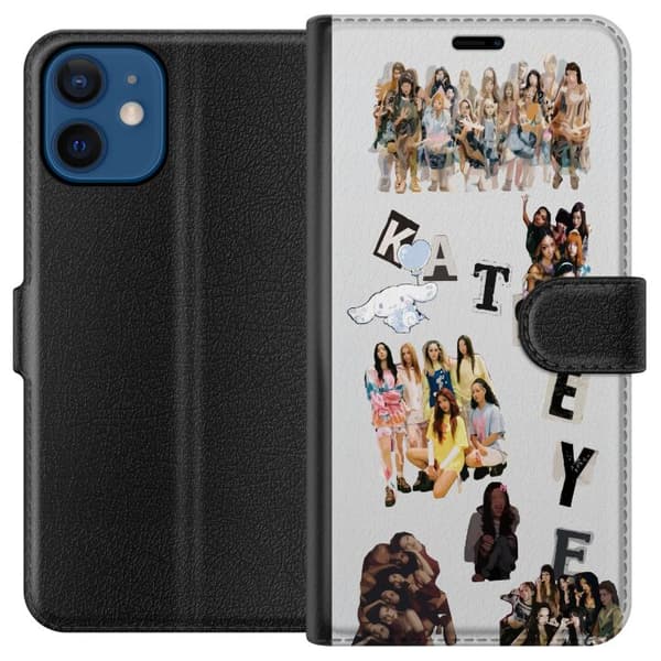 Kompatibel Tegnebogsetui til Apple iPhone 12 mini K-pop fanemotiv i scrapbook stil