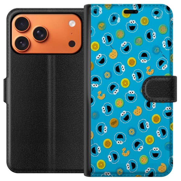 Kompatibel Tegnebogsetui til Apple iPhone 17 Pro Max Mönster med kakmonster