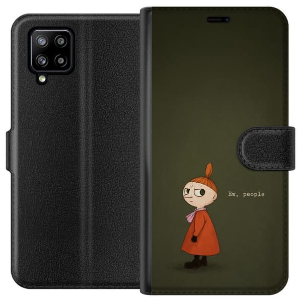 Kompatibel Tegnebogsetui til Samsung Galaxy A42 5G Tecknad flicka med citat