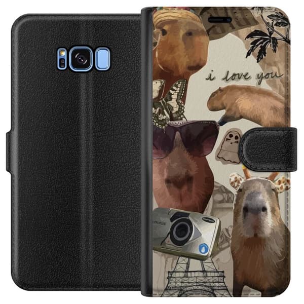 Kompatibelt Plånboksfodral till Samsung Galaxy S8 Capybara