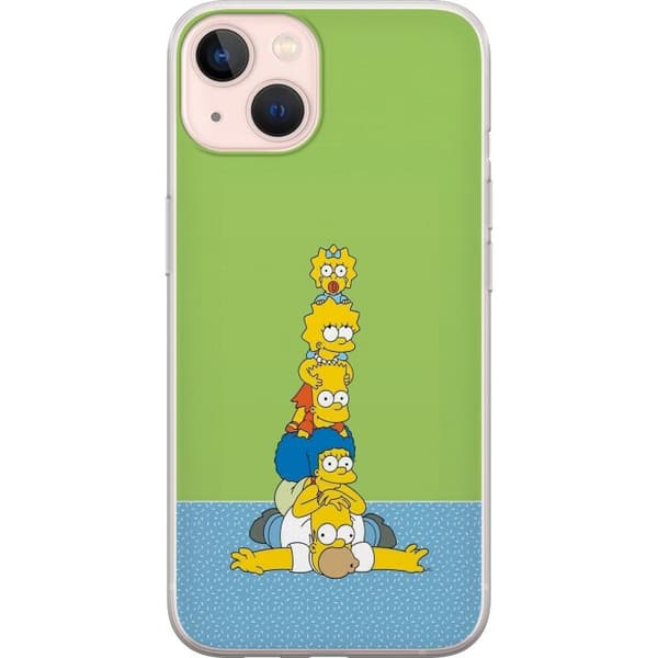 Kompatibelt Mobildeksel til Apple iPhone 13 mini Simpsonfamiljen staplad