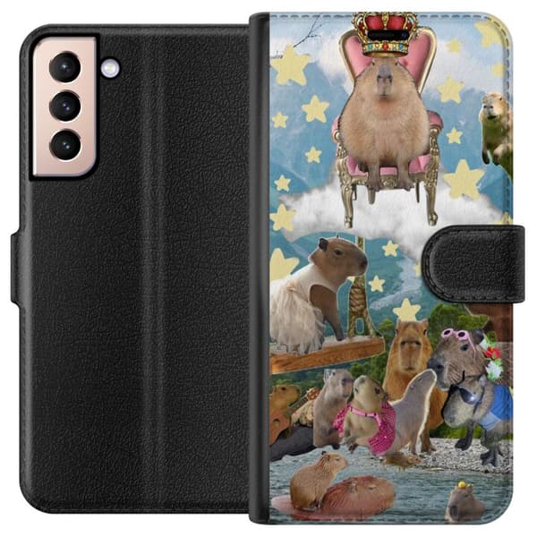 Kompatibelt Lommeboketui til Samsung Galaxy S21 Capybara