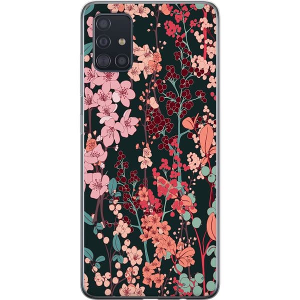 Kompatibelt Mobildeksel til Samsung Galaxy A51 Blomster