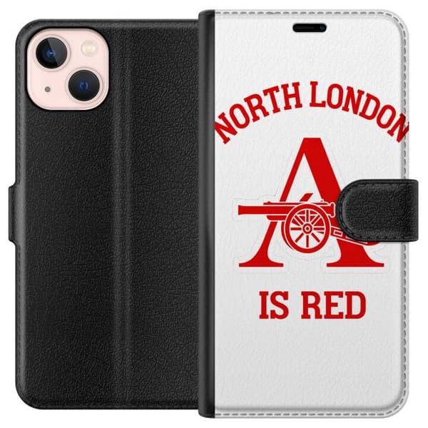 Kompatibelt Plånboksfodral till Apple iPhone 13 mini Arsenal is red