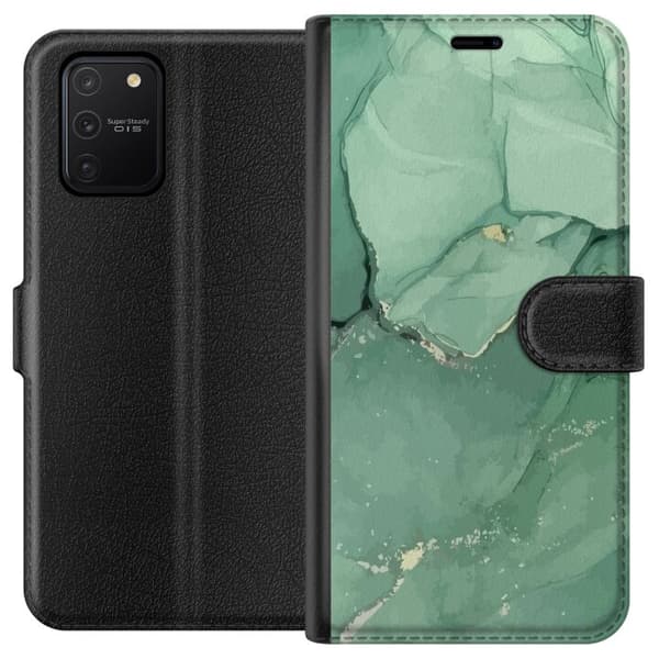 Kompatibelt Lommeboketui til Samsung Galaxy S10 Lite Grønn marmor