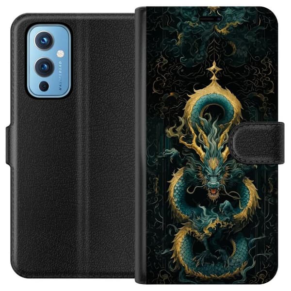 Kompatibel Tegnebogsetui til OnePlus 9 Asiatisk drake