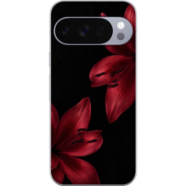 Kompatibelt Mobilskal till Google Pixel 10 Pro Red Lily Noir