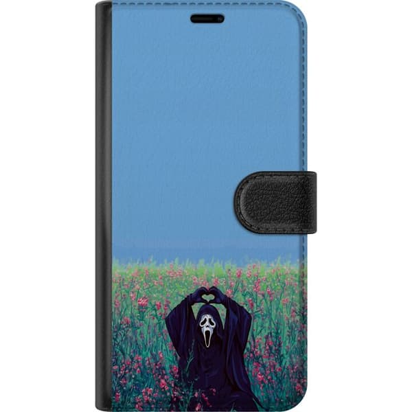 Kompatibelt Plånboksfodral till Apple iPhone 13 Skräckfigur i blomsteräng