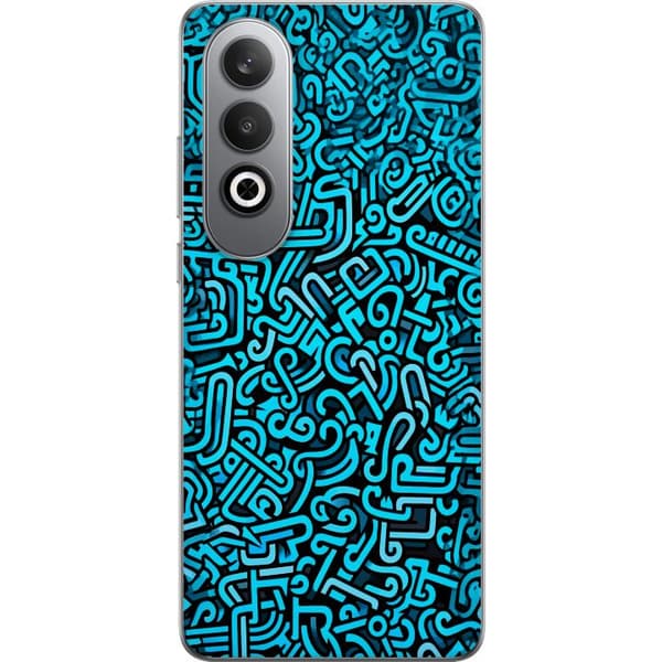 Kompatibelt Mobilskal till OnePlus Nord CE4 Blå abstrakt graffiti