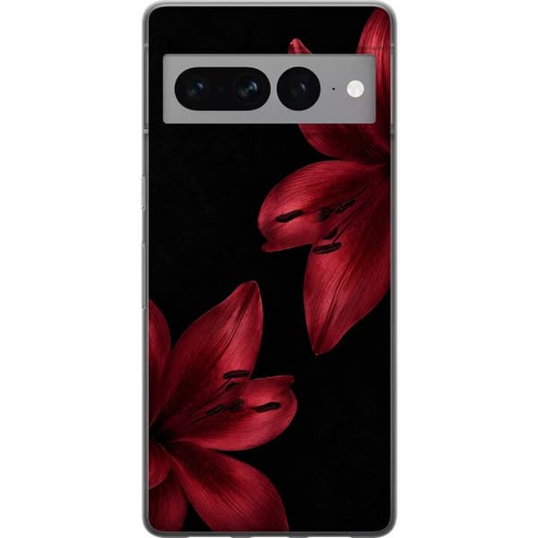 Kompatibelt Mobildeksel til Google Pixel 7 Pro Rød lilje noir
