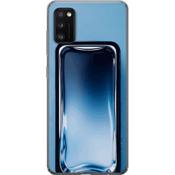 Kompatibelt Mobildeksel til Samsung Galaxy A41 Blå glaseffekt