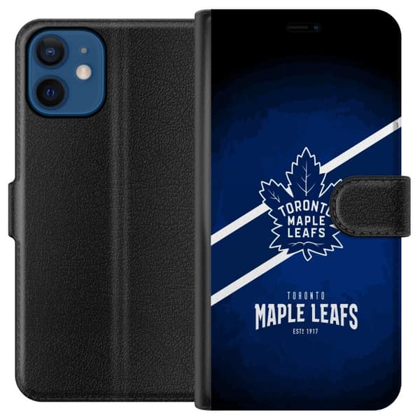 Kompatibel Tegnebogsetui til Apple iPhone 12 mini Toronto Maple Leafs (NHL)