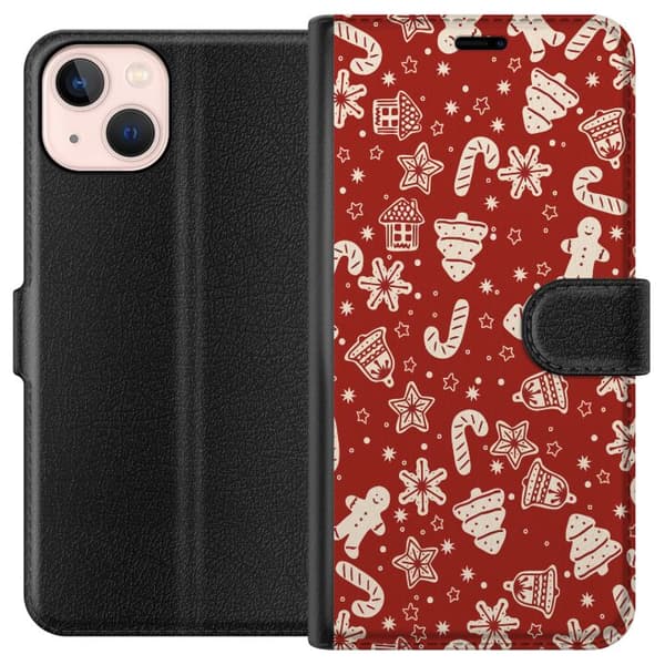 Kompatibelt Plånboksfodral till Apple iPhone 13 mini God Jul - Mönster