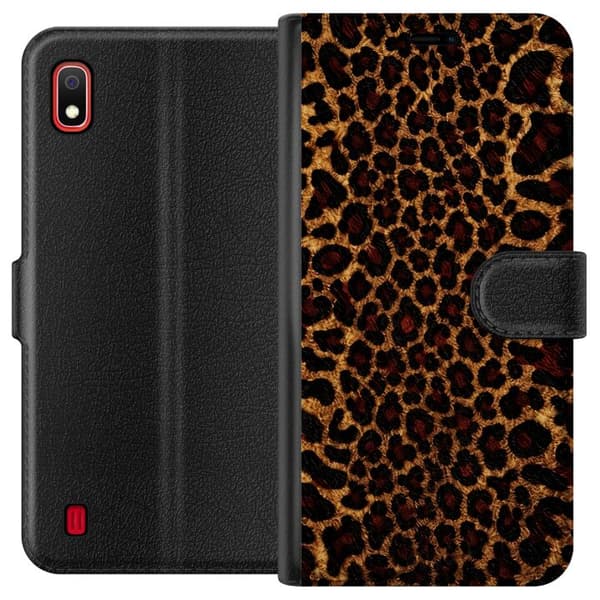 Kompatibelt Plånboksfodral till Samsung Galaxy A10 Leopard Icon