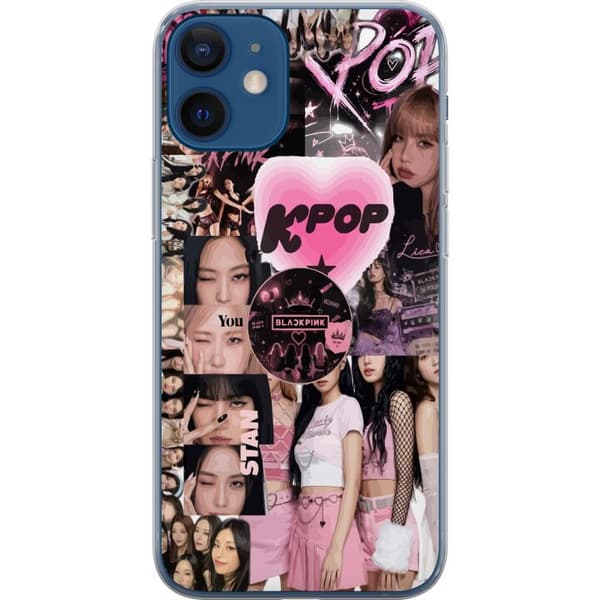 Kompatibelt Mobildeksel til Apple iPhone 12 Rosa K-pop collage