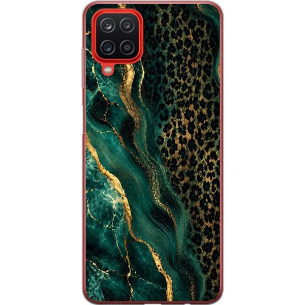 Kompatibel Mobilcover til Samsung Galaxy A12 Smaragdleopard