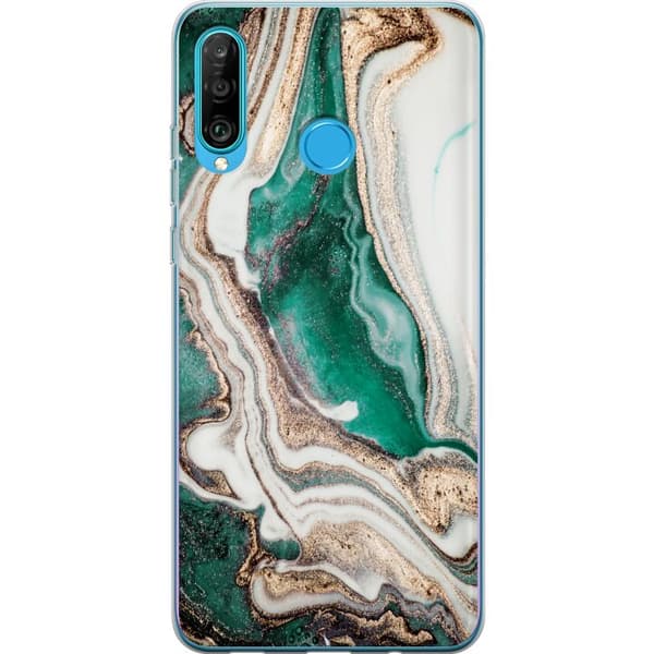 Kompatibelt Mobilskal till Huawei P30 lite Grön