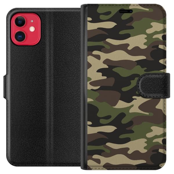 Kompatibelt Plånboksfodral till Apple iPhone 11 Militär