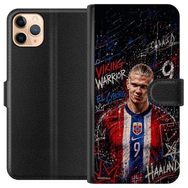 Kompatibelt Plånboksfodral till Apple iPhone 11 Pro Max Erling Haaland graffiti