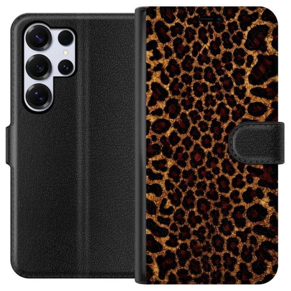 Kompatibelt Lommeboketui til Samsung Galaxy S26 Ultra Leopardikon