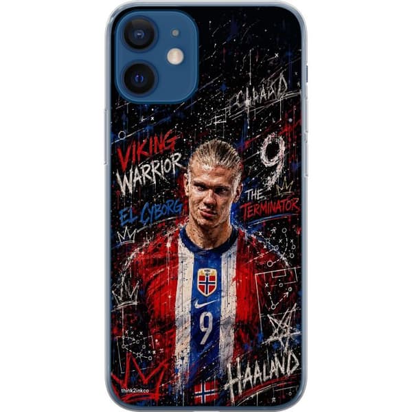 Kompatibelt Mobildeksel til Apple iPhone 12 Erling Haaland graffiti