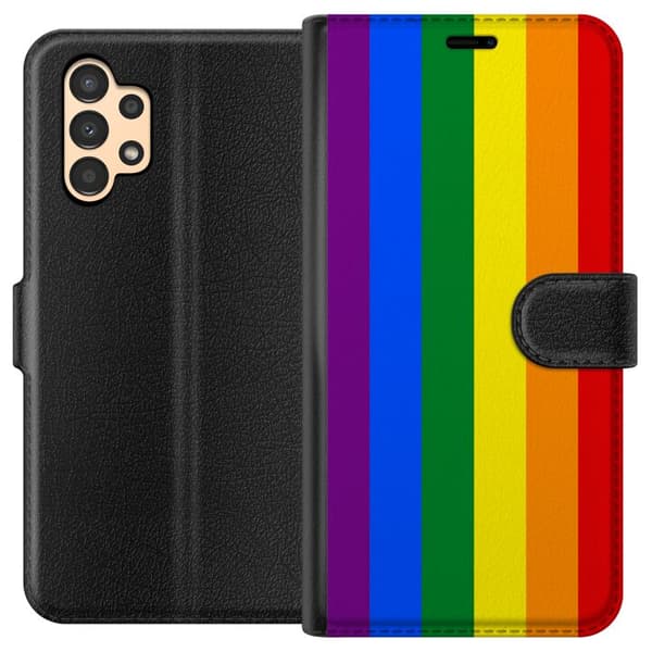Kompatibelt Plånboksfodral till Samsung Galaxy A13 Pride Flagga