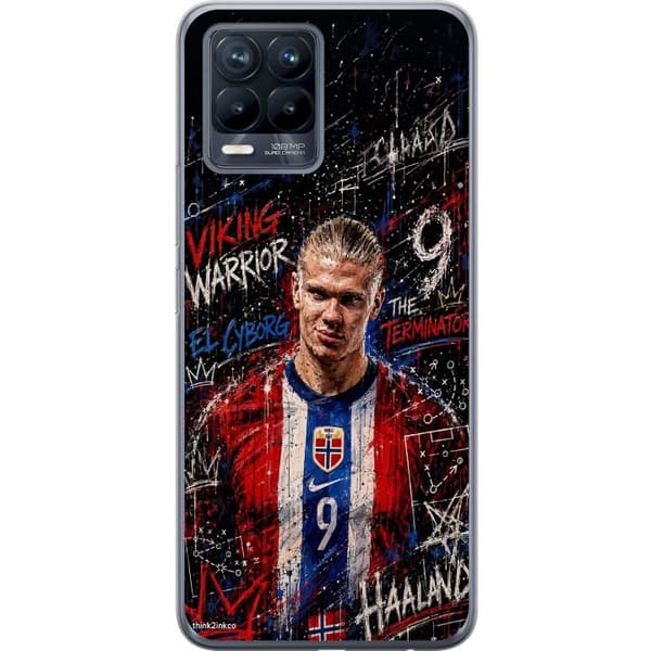 Kompatibelt Mobilskal till Realme 8 Erling Haaland graffiti