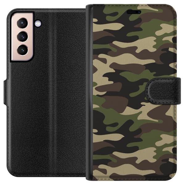 Kompatibelt Lommeboketui til Samsung Galaxy S21 Militær