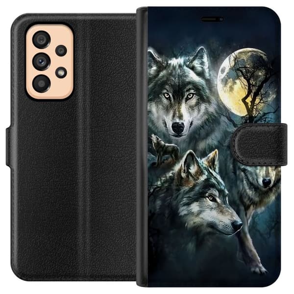 Kompatibelt Plånboksfodral till Samsung Galaxy A53 5G Wolf / Varg