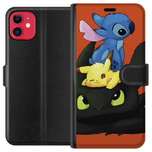 Kompatibelt Plånboksfodral till Apple iPhone 11 Lilo and Stitch