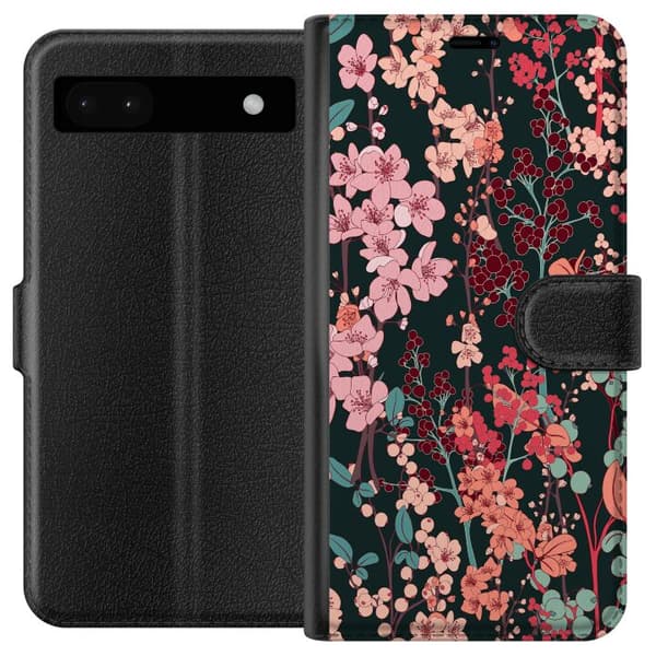 Yhteensopiva Lompakkokotelo Google Pixel 6a Kasvimaan Retro