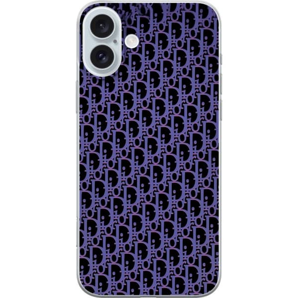 Kompatibelt Mobildeksel til Apple iPhone 16 Plus Moderneluksuriøst monogram i stilrent design