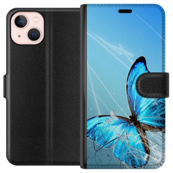 Kompatibelt Plånboksfodral till Apple iPhone 13 mini Fjäril