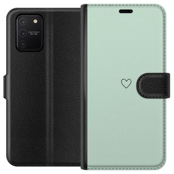 Kompatibelt Lommeboketui til Samsung Galaxy S10 Lite Hjerte Grønn