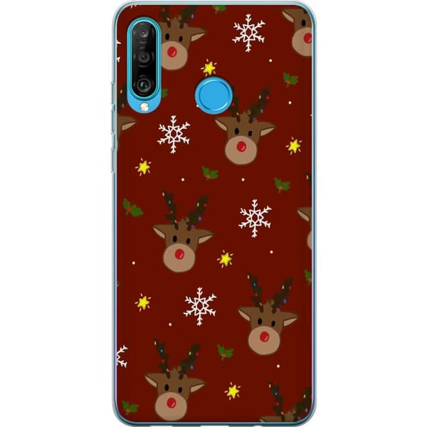 Kompatibelt Mobilskal till Huawei P30 lite Christmas