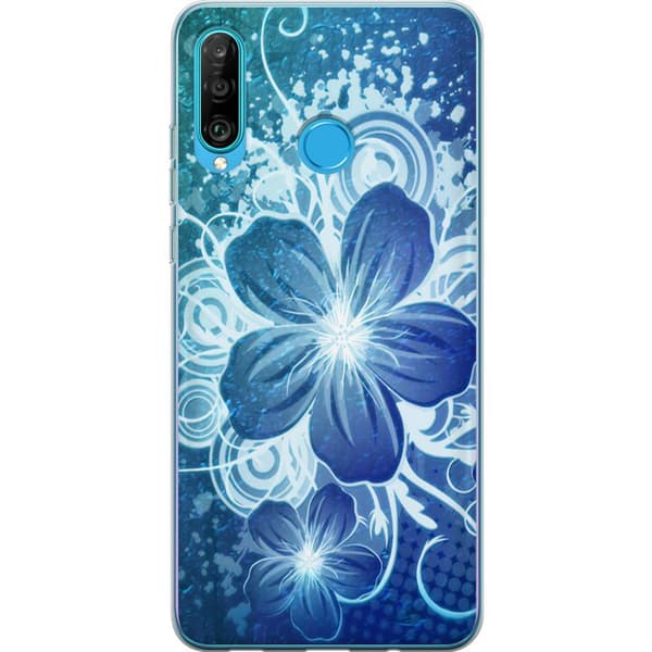 Kompatibelt Mobilskal till Huawei P30 lite Blommor