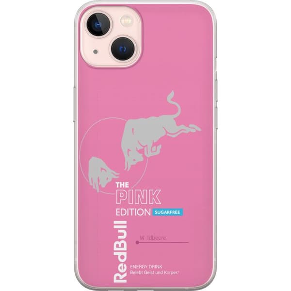 Kompatibelt Mobildeksel til Apple iPhone 13 mini Moderne rosa energidrikksdesign